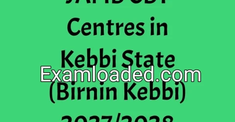 JAMB CBT Centres in Kebbi State (Birnin Kebbi) 2027/2028
