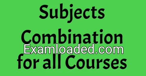 JAMB Subjects Combination for all Courses