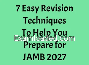 7 Easy Revision Techniques To Help You Prepare for JAMB 2027 7 Easy Revision Techniques To Help You Prepare for JAMB 2027