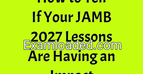 How to Tell If Your JAMB 2027 Lessons Are Having an Impact