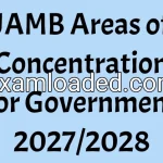 JAMB Areas of Concentration for Government 2027/2028