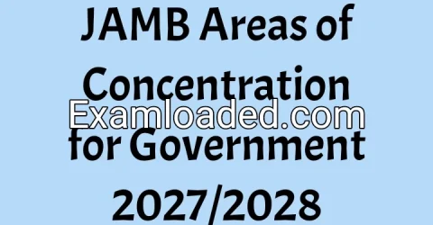 JAMB Areas of Concentration for Government 2027/2028