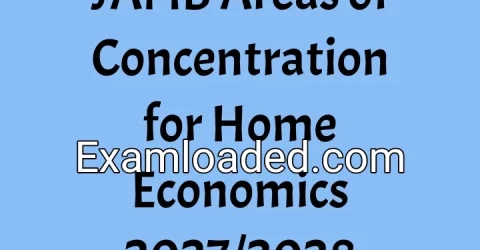 JAMB Areas of Concentration for Home Economics 2027/2028