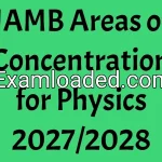JAMB Areas of Concentration for Physics 2027/2028