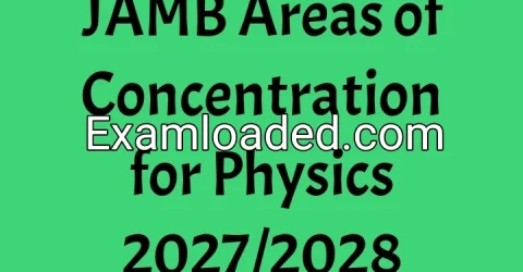 JAMB Areas of Concentration for Physics 2027/2028