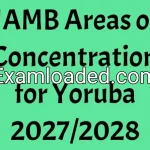 JAMB Areas of Concentration for Yoruba 2027/2028