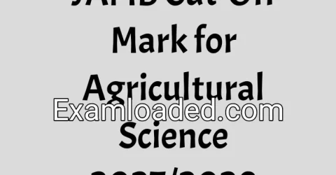 JAMB Cut-Off Mark for Agricultural Science 2027/2028