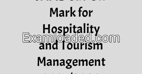 JAMB Cut-Off Mark for Hospitality and Tourism Management 2027/2028