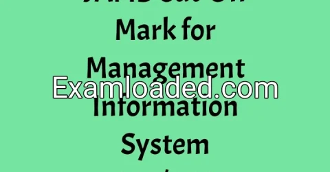 JAMB Cut-Off Mark for Management Information System 2027/2028
