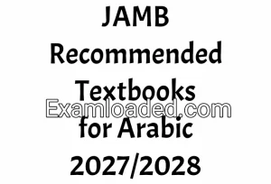 JAMB Recommended Textbooks for Arabic 2027/2028
