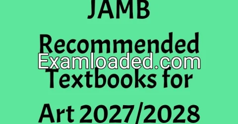 JAMB Recommended Textbooks for Art 2027/2028