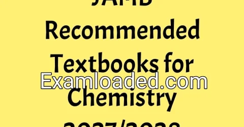 JAMB Recommended Textbooks for Chemistry 2027/2028