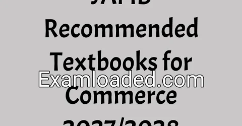 JAMB Recommended Textbooks for Commerce 2027/2028