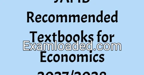 JAMB Recommended Textbooks for Economics 2027/2028