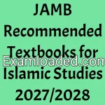 JAMB Recommended Textbooks for Islamic Studies 2027/2028