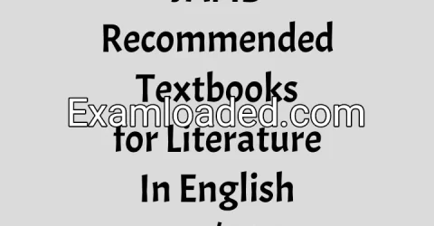 JAMB Recommended Textbooks for Literature In English 2027/2028