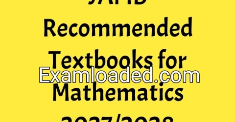 JAMB Recommended Textbooks for Mathematics 2027/2028