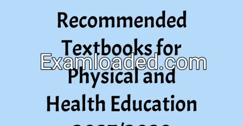 JAMB Recommended Textbooks for Physical and Health Education 2027/2028