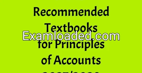 JAMB Recommended Textbooks for Principles of Accounts 2027/2028
