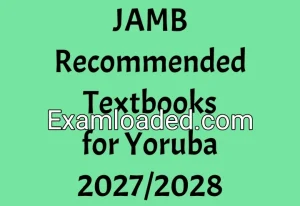 JAMB Recommended Textbooks for Yoruba 2027/2028