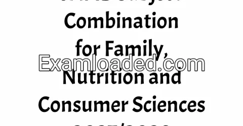 JAMB Subject Combination for Family, Nutrition and Consumer Sciences 2027/2028