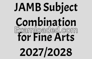 JAMB Subject Combination for Fine Arts 2027/2028 JAMB Subject Combination for Fine Arts 2027/2028