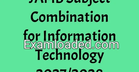 JAMB Subject Combination for Information Technology 2027/2028