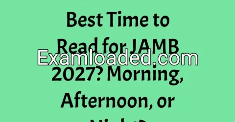 When Is the Best Time to Read for JAMB 2027? Morning, Afternoon, or Night?