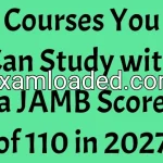 Courses You Can Study with a JAMB Score of 110 in 2027