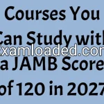 Courses You Can Study with a JAMB Score of 120 in 2027