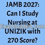 JAMB 2027: Can I Study Nursing at UNIZIK with 270 Score?