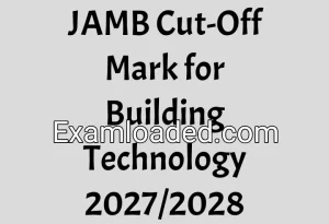 JAMB Cut-Off Mark for Building Technology 2027/2028
