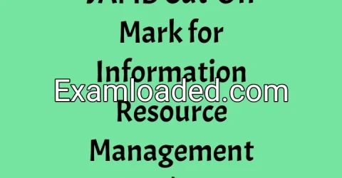 JAMB Cut-Off Mark for Information Resource Management 2027/2028