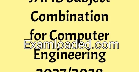 JAMB Subject Combination for Computer Engineering 2027/2028