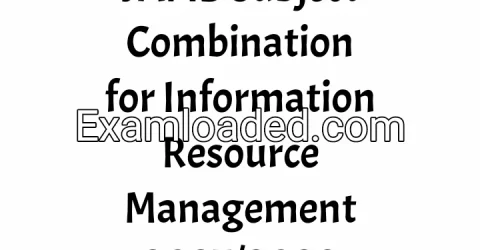 JAMB Subject Combination for Information Resource Management 2027/2028