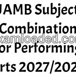 JAMB Subject Combination for Performing Arts 2027/2028