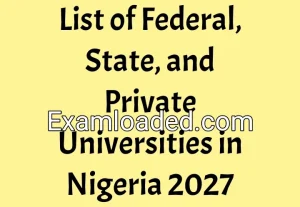 List of Federal, State, and Private Universities in Nigeria 2027