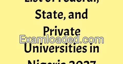 List of Federal, State, and Private Universities in Nigeria 2027