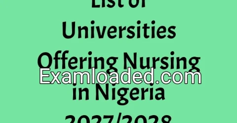 List of Universities Offering Nursing in Nigeria 2027/2028